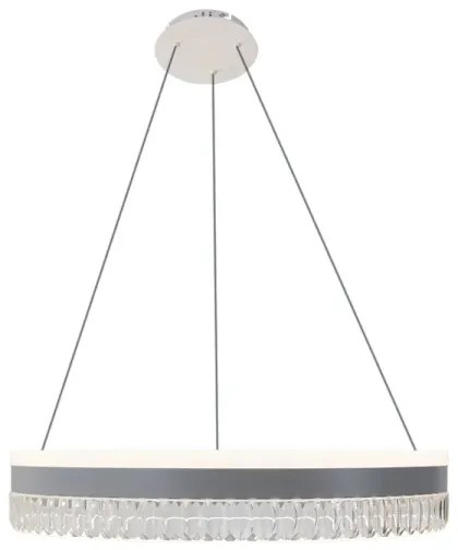 LED Stmievateľný luster na lanku LED/80W/230V 3000-6500K biela + diaľkové ovládanie