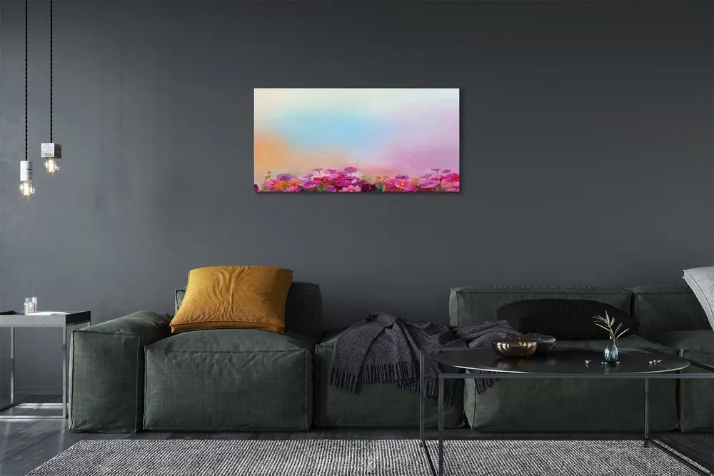 Obraz canvas kvety neba 100x50 cm