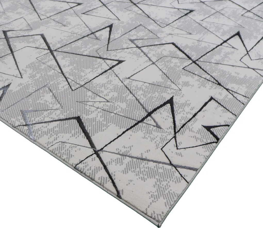 Koberec Esprit 3608 GREY – sivý so vzorom, 100% polyester Rozmer: 80x150 cm