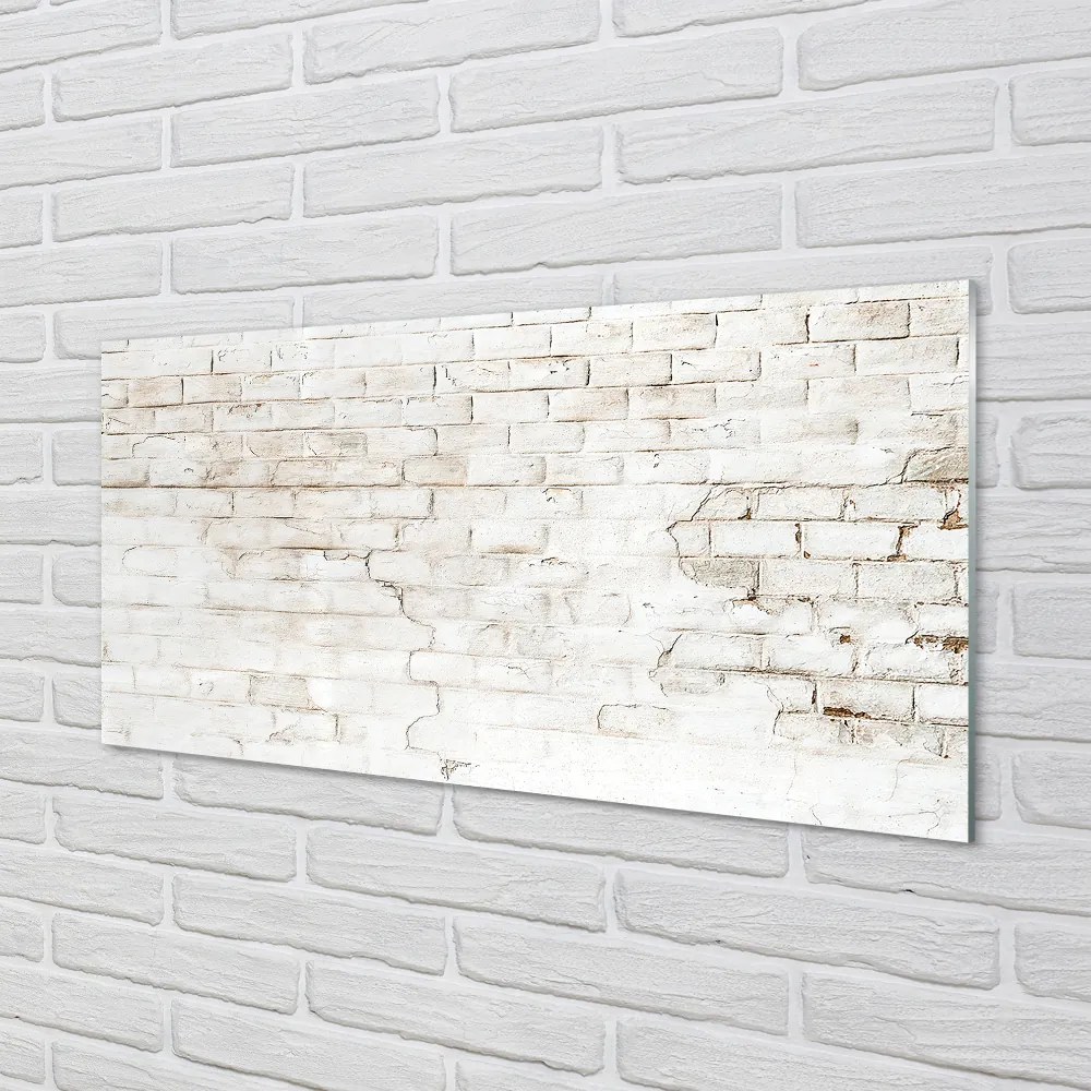 Sklenený obklad do kuchyne Tehlové múry wall 120x60 cm