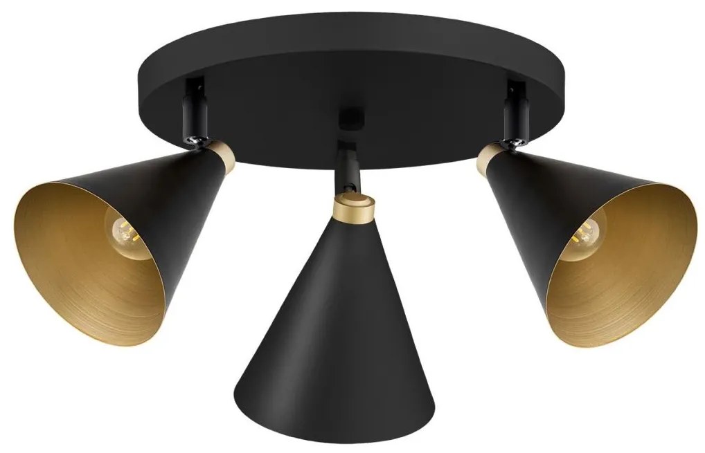 Argon 6244 - Bodové svietidlo LUCINDA 3xE14/7W/230V čierna