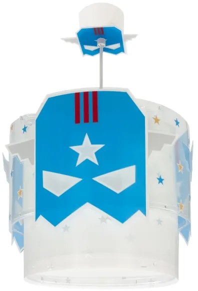 Dalber 61812 - Detský luster MODRÁ HERO 1xE27/15W/230V