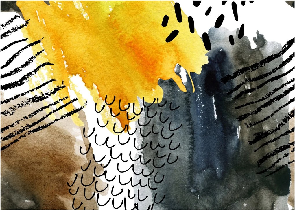 Obraz - Abstraktný akvarel (70x50 cm)