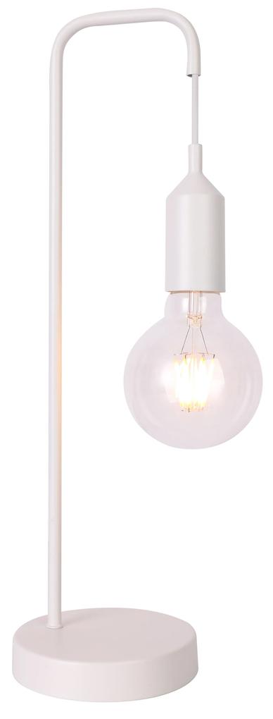 CLX Stolná lampa v škandinávskom štýle MARSALA, 1xE27, 40W, biela