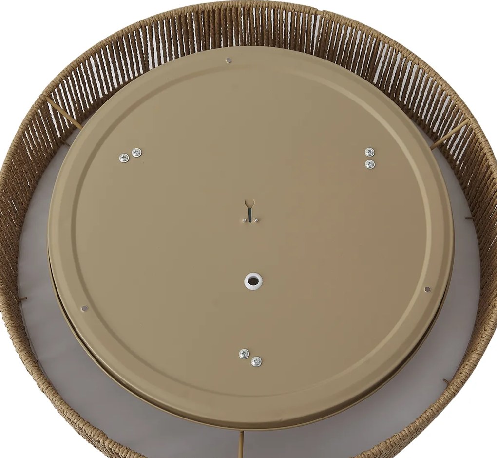 Japandi stropné svietidlo prírodné s tienidlom 46cm 3-svetlá - Luz