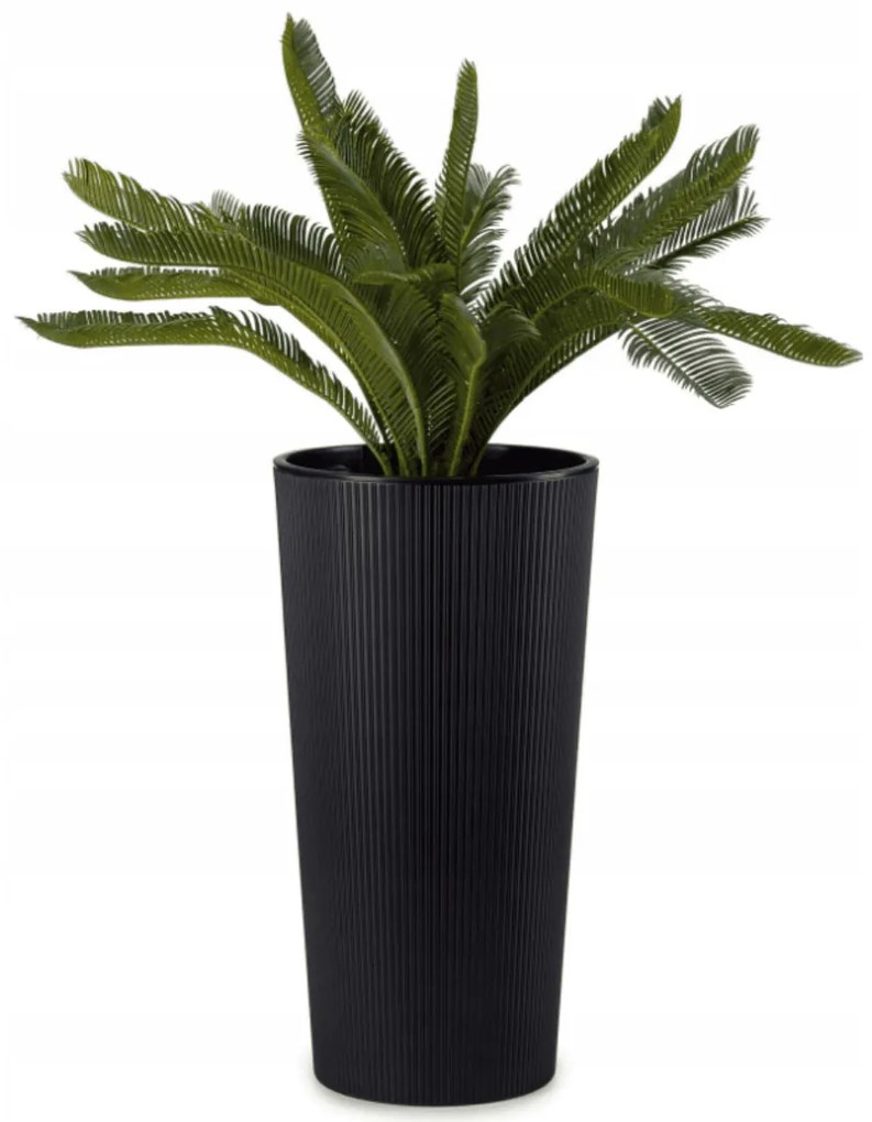 PLASTOVÝ KVETINÁČ URBANIKA ECO 57X29,5 CM ČIERNA