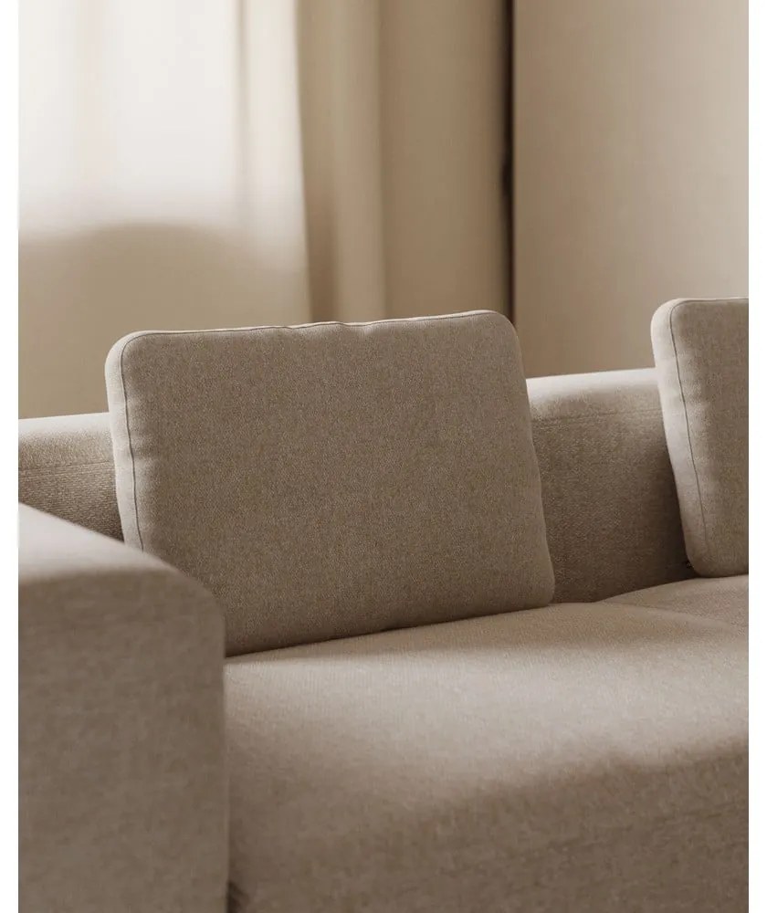 Béžový vankúš na gauč Blok – Kave Home