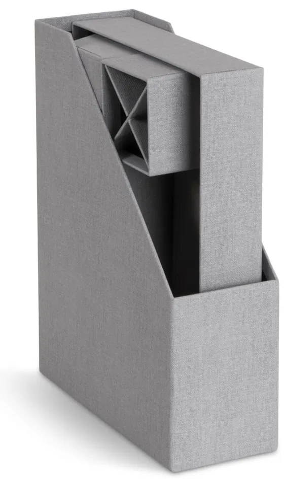 Kartónové organizéry v súprave 4 ks Hugo Canvas Paper Laminate – Bigso