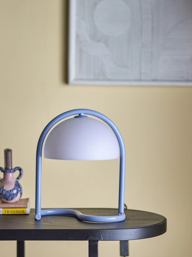 Bloomingville Stolná lampa Favour Blue