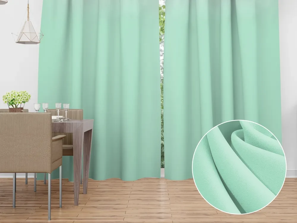 Biante Dekoračný záves Rongo RG-019 Mintový 140x230 cm