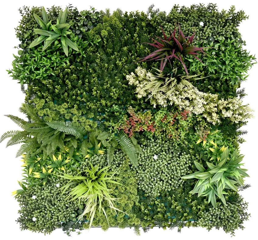 Umelý rastlinný panel RUBY 100 x 100 cm - Panel C 100x100 Europe Grass