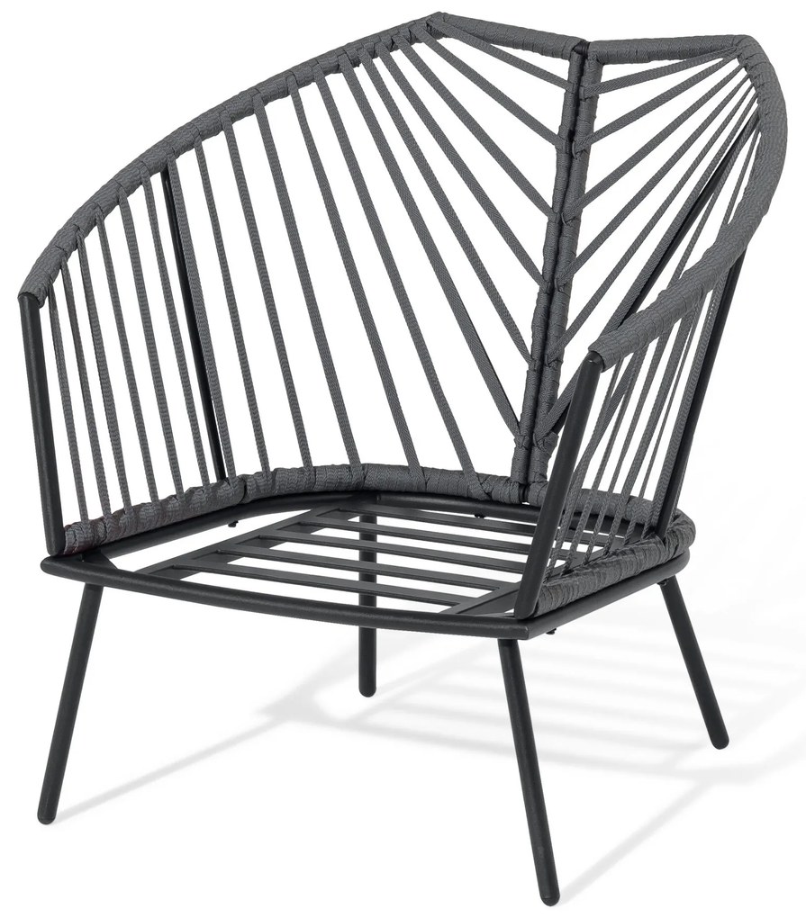 Relaxačné kreslo s textilným výpletom