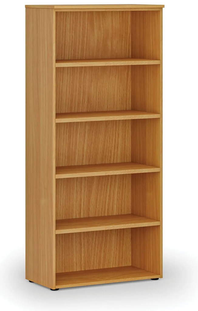 Kancelársky regál PRIMO WOOD, 800 x 420 x 1781 mm, buk
