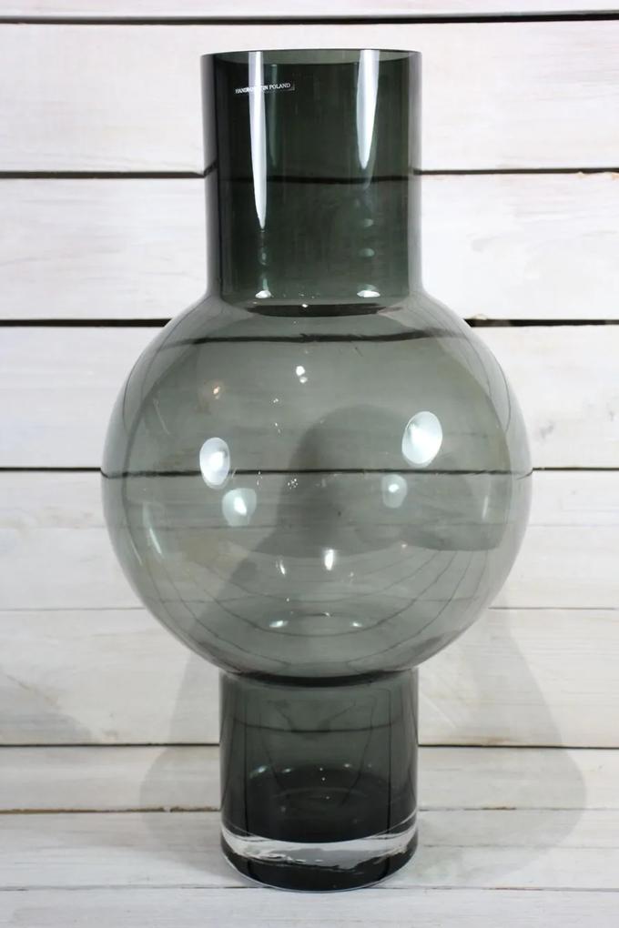 Sklenená váza - zelená (v. 47 cm, p. 25 cm) - moderný štýl