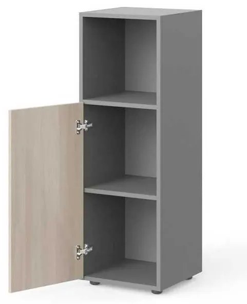 Stredná skriňa Manager 39,9 x 42,2 x 119,5 cm, ľavá, agát svetlý / sivá