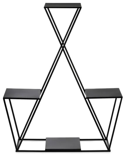 Stojan na kvety 95x78 cm čierna