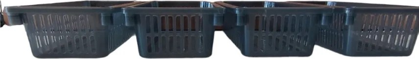 Orion Úložný kôš, box a organizér extra hlboký 50cm x 20cm INVA, dymový