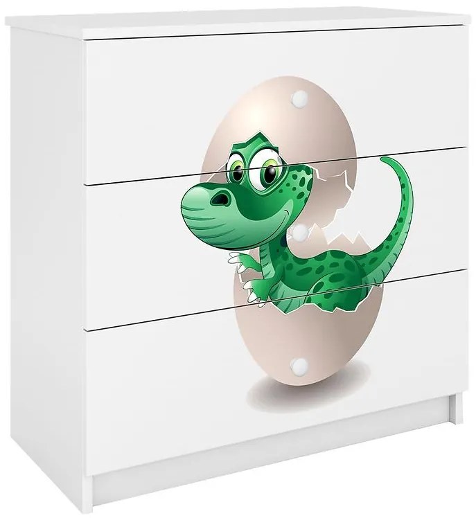 Detská komoda  Babydreams Biely – Dino