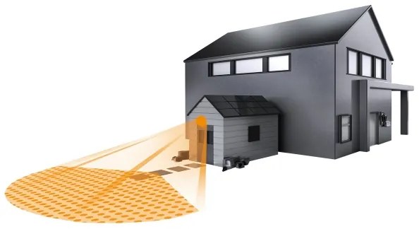 STEINEL 660215 - Vonkajší  infračervený senzor IS 130-2 čierna IP54