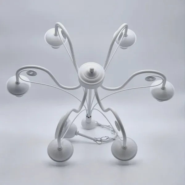 Luster na reťazi DONATO 6xE14/40W/230V biela