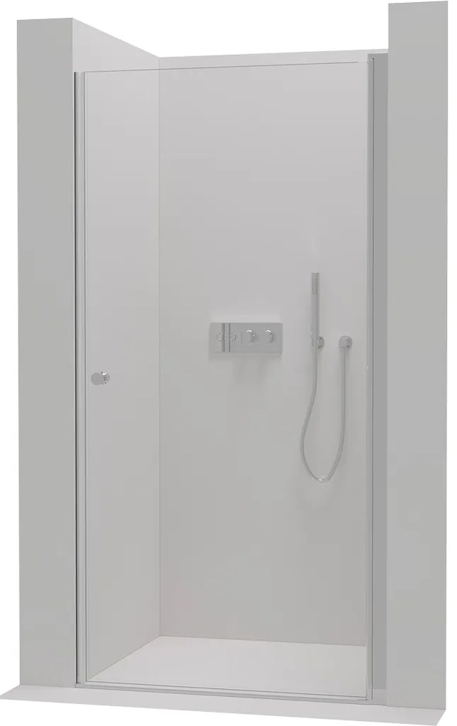 Cerano Antelo, 1-krídlové sprchové dvere 90x190 cm, 6mm číre sklo, chrómový profil, CER-CER-432418