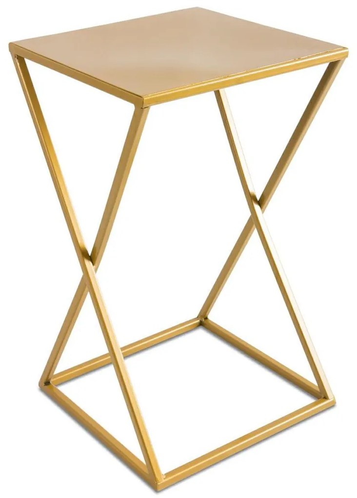 STOJAN NA KVETINÁČ LOFT5 40X24X24 CM ZLATÁ