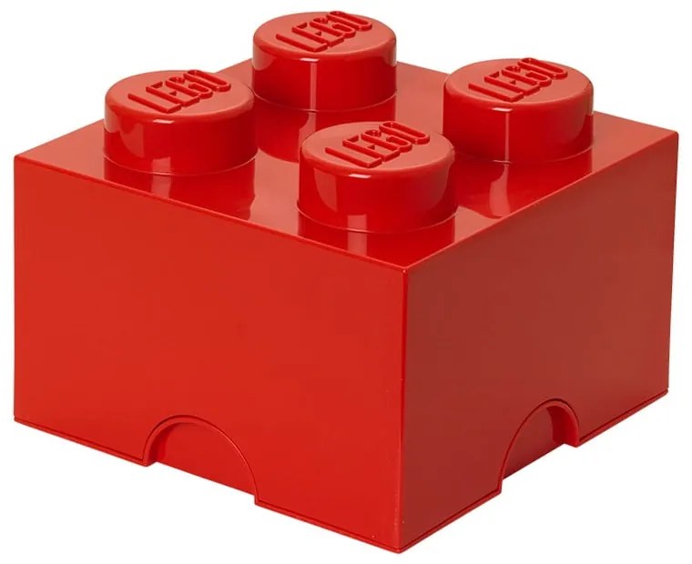 Červený úložný box štvorec LEGO®