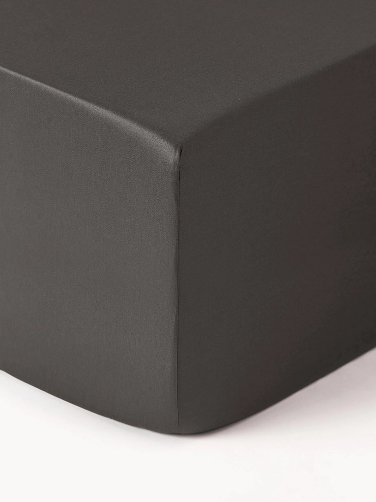 Elastická plachta na kontinentálnu posteľ z bavlneného saténu Premium