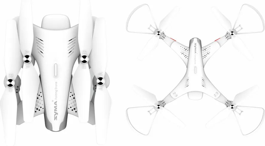 LEAN Toys Diaľkovo ovládaný dron Z3 s kamerou 720P SYMA White