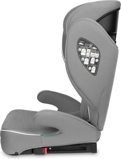 Autosedačka CARETERO BREEZY FIX GREY (100-150cm)