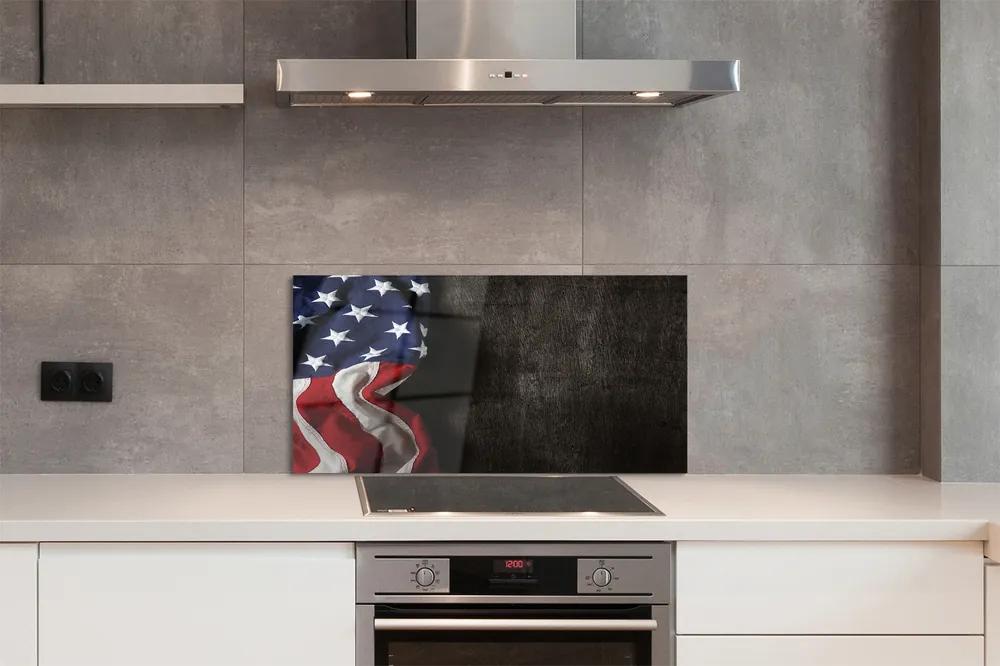 Nástenný panel  Vlajky Spojených štátov 140x70 cm
