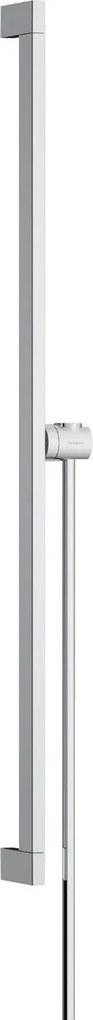 Hansgrohe Unica, sprchová tyč E Puro 900 mm s ľahko posuvným držiakom a sprchovou hadicou, chrómová, HAN-24403000