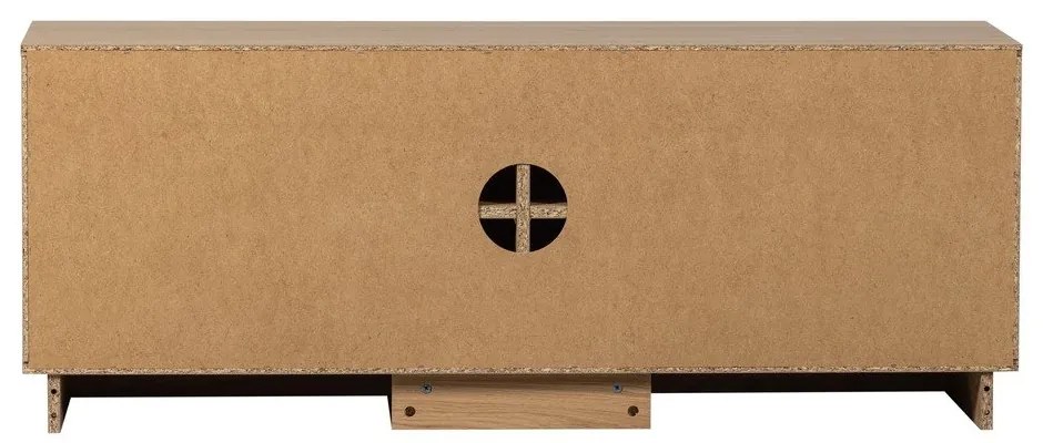 TV stolík z dubového dreva v prírodnej farbe 133x52x45 cm Zuma – WOOOD