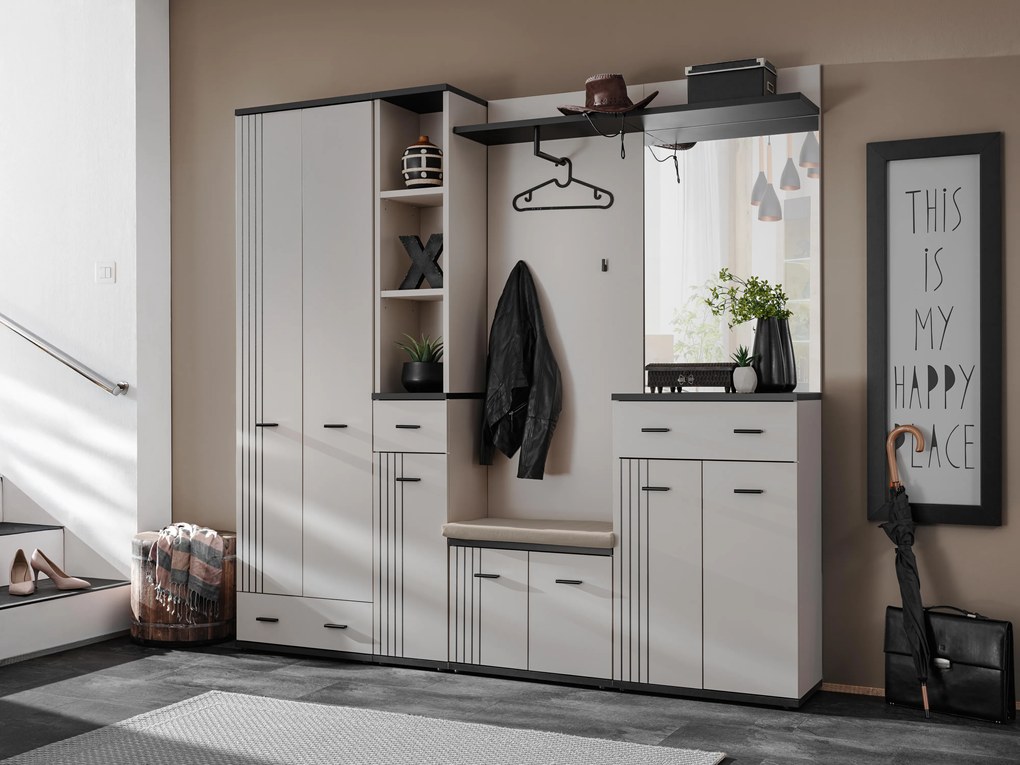 Predsieň Hagon HG 4+P (kašmír + čierna) (s podsedákom). Akcia -20%. Vlastná spoľahlivá doprava až k Vám domov. 1124148