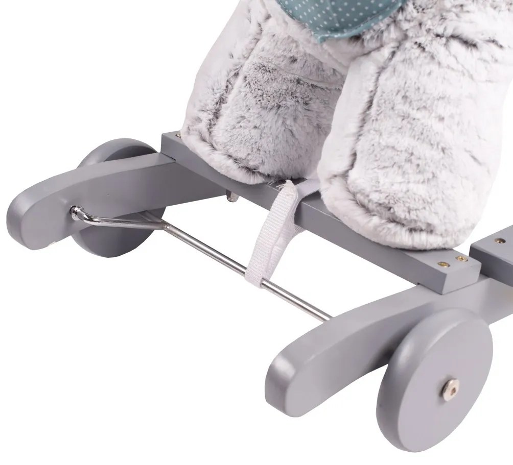 Rozbalené Hojdacia hračka s melódiou a kolieskami PlayTo husky