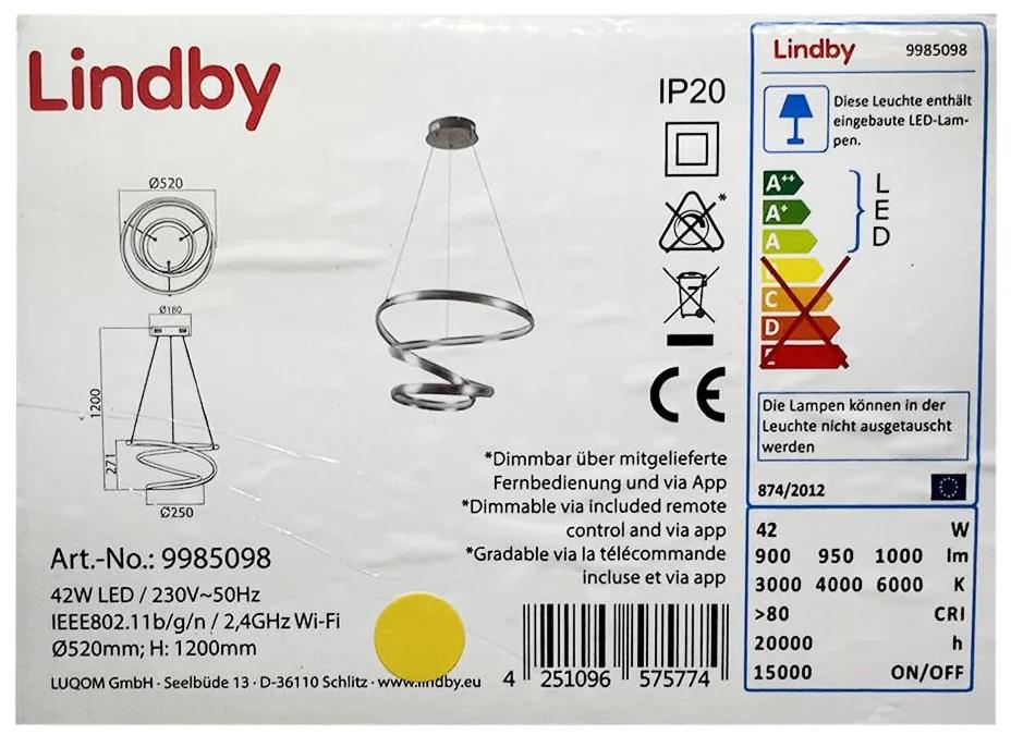 Lindby Lindby - LED Stmievateľný luster na lanku VERIO LED/230V + DO LW0904