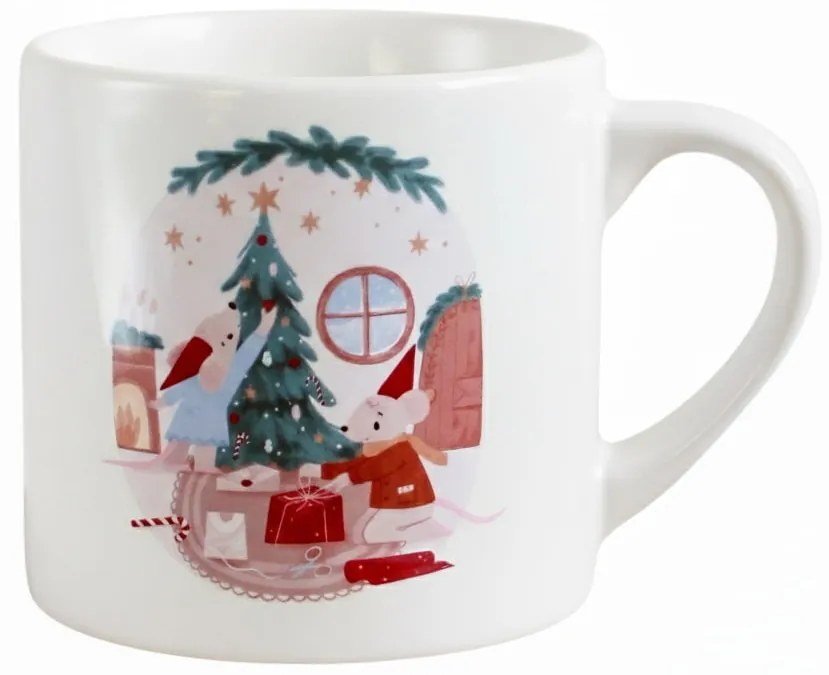 Bella Rose Porcelánový hrnček Vianočné myšky 180 ml