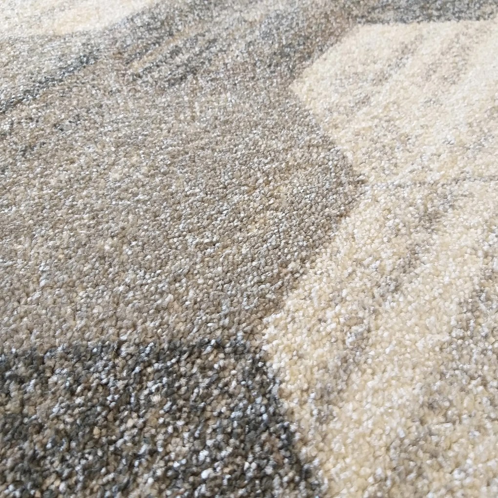 DY Sivý koberec s geometrickým vzorom hexagon Vista 02 Rozmer: 160x220 cm