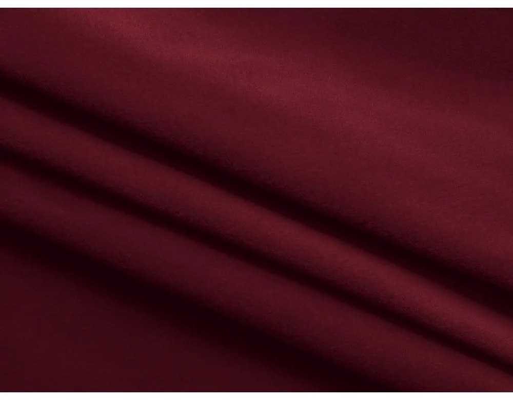 Vínovočervená zamatová rohová pohovka Ekahi – Makamii