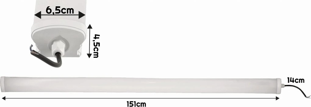 BERGE LED panel LEO - 150cm - 70W - 230V - neutrálna biela