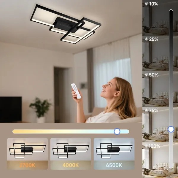 Aigostar - LED Stmievateľné stropné svietidlo LED/38W/230V 2700-6500K + DO