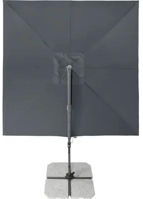 Slnečník Doppler Ravenna 275x275 cm výkyvný antracit