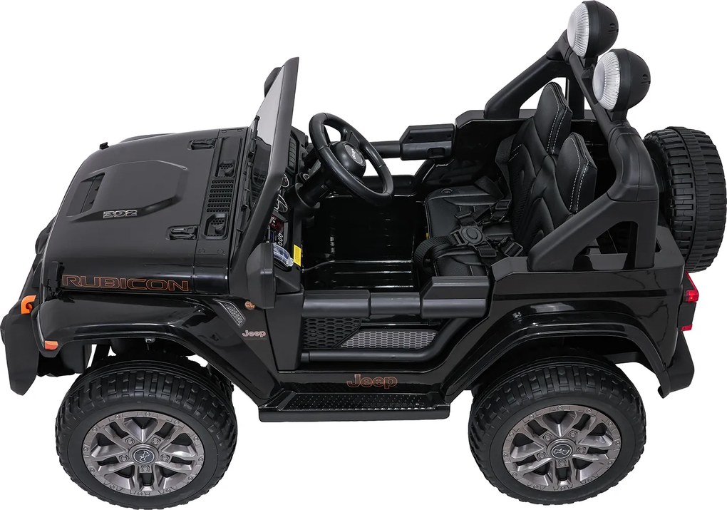 Ramiz Jeep Wrangler Rubicon LIFT elektrické autíčko pre deti čierne
