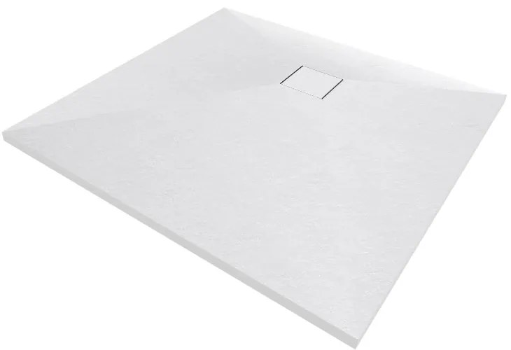 Erga Oldaf, SMC štvorcová sprchová vanička 90 x 90 cm, biela matná, ERG-GMA-OL-9090