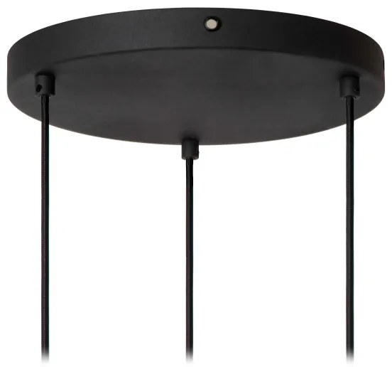 Lucide 45492/13/36 - Luster na lanku RAFAL 3xE27/40W/230V čierna/šedá