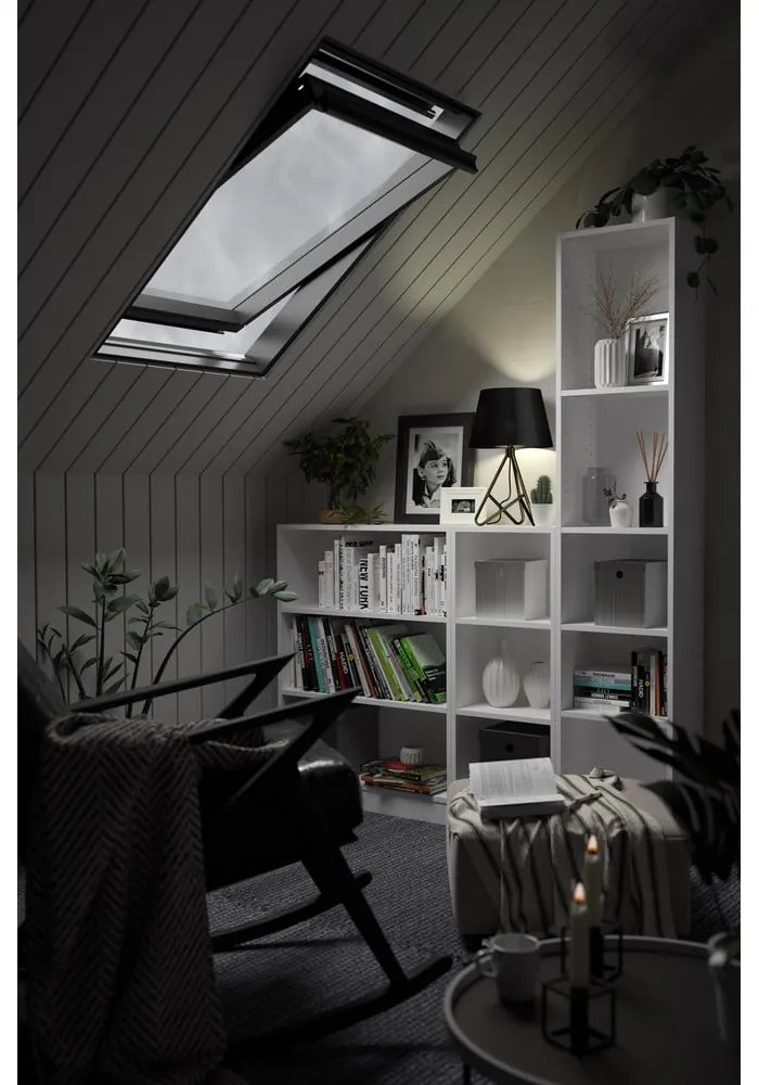 Biela knižnica Tvilum Basic, 41 x 203 cm