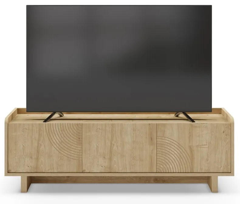TV stolík v dekore duba v prírodnej farbe 140x45x40 cm Daira – Marckeric