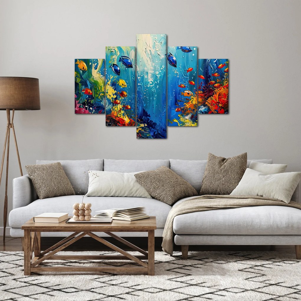 Obraz - Maľba podmorského sveta (150x105 cm)