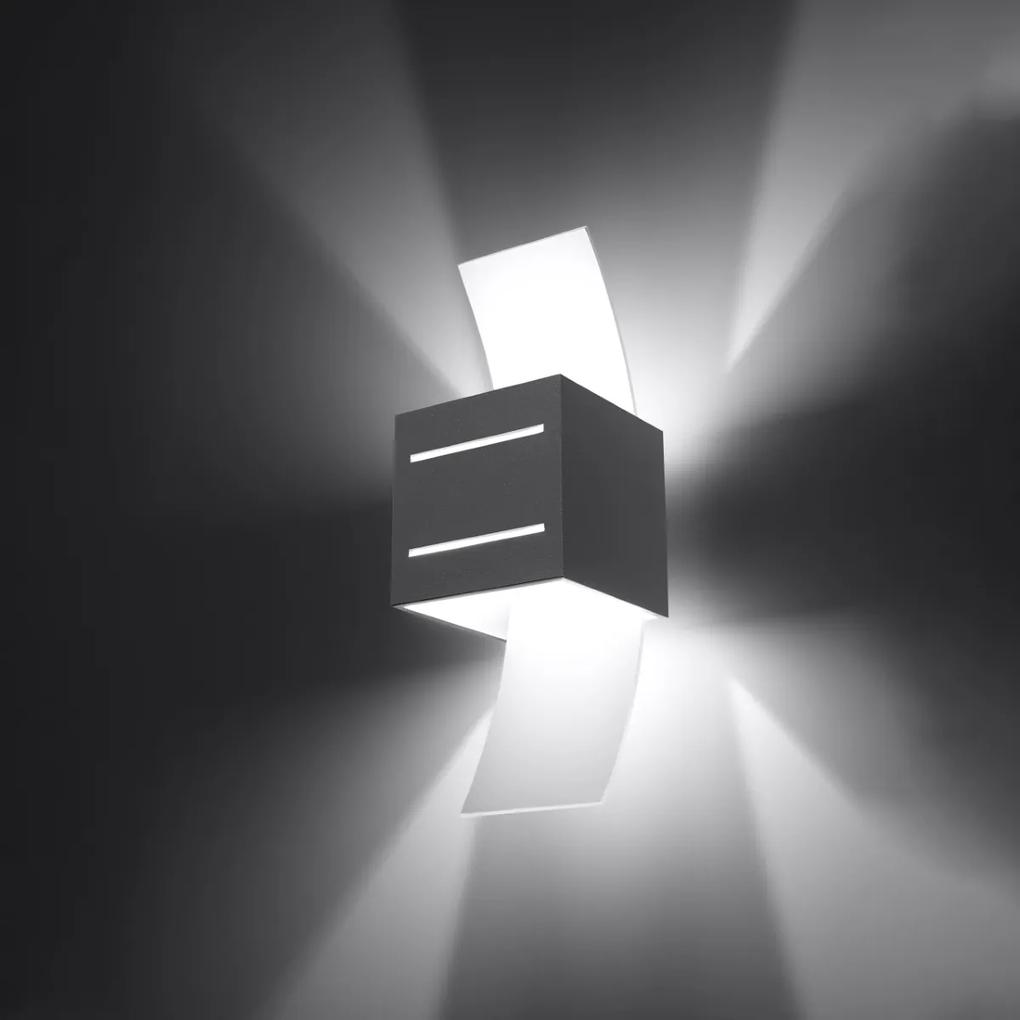 Sollux Lighting Nástenné svietidlo LORETO sivé