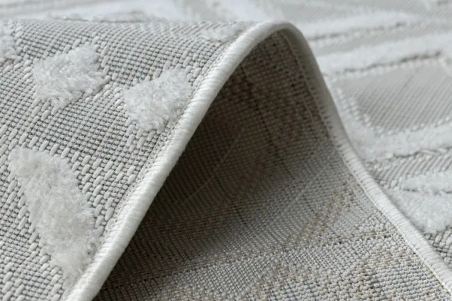 Koberec SOLE D3851 Boho, romby - ploské tkanie béžový